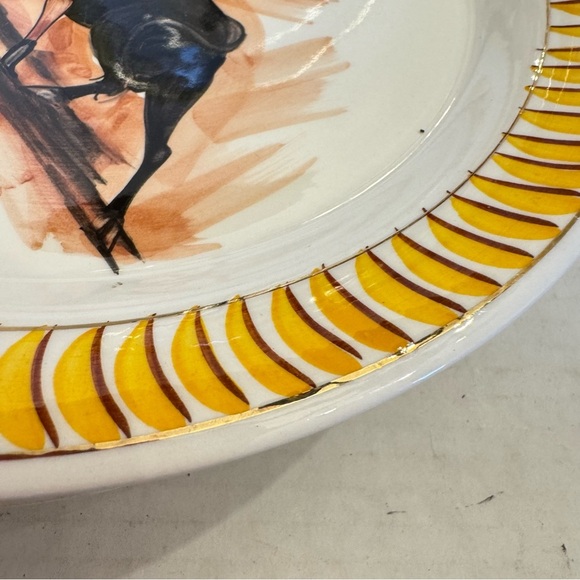 LOFISA Guadalajara Bullfighter Set of 6 Plates Matador Rare Vintage Mexico - Picture 4 of 16